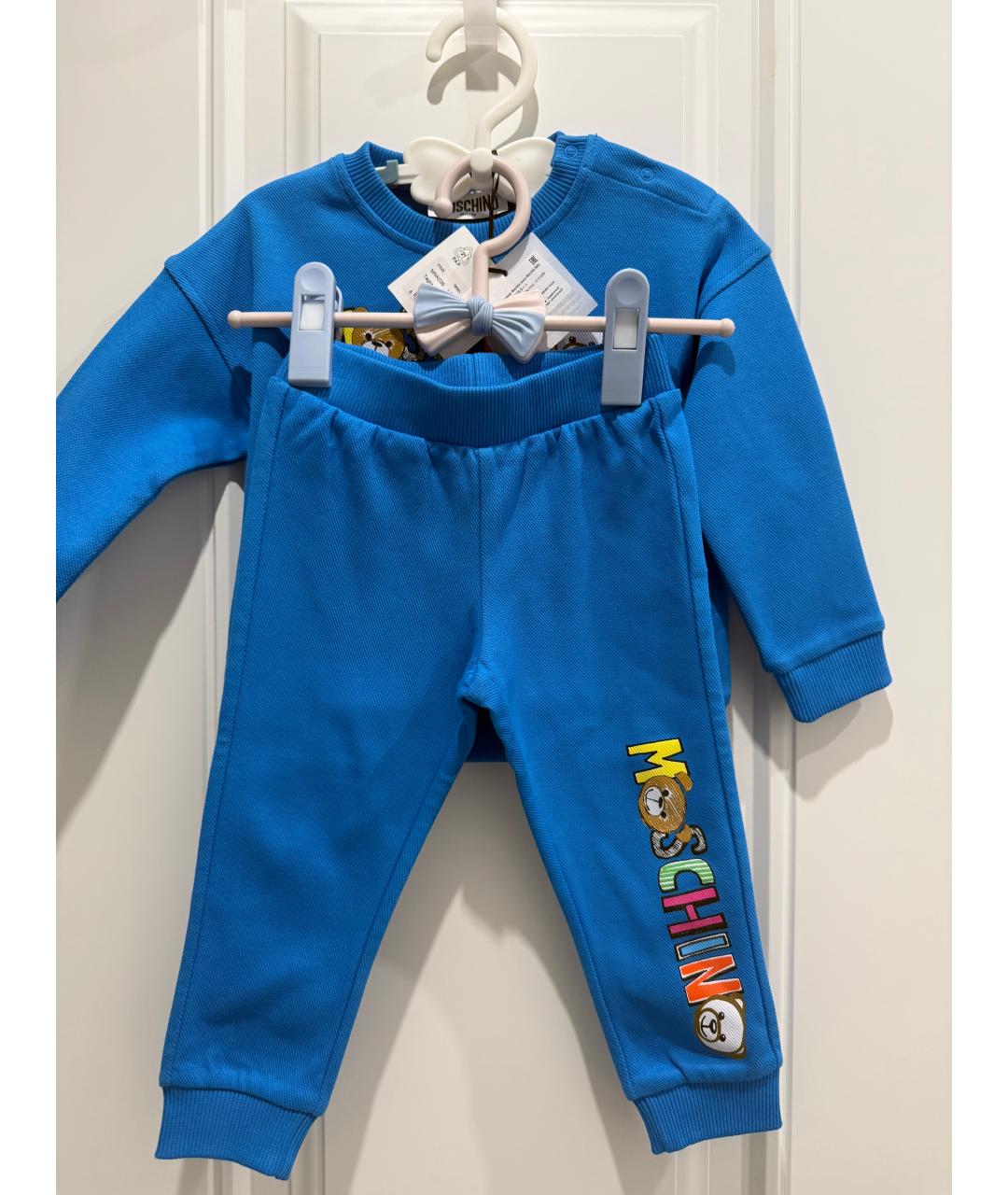 MOSCHINO Голубой комплект, фото 3