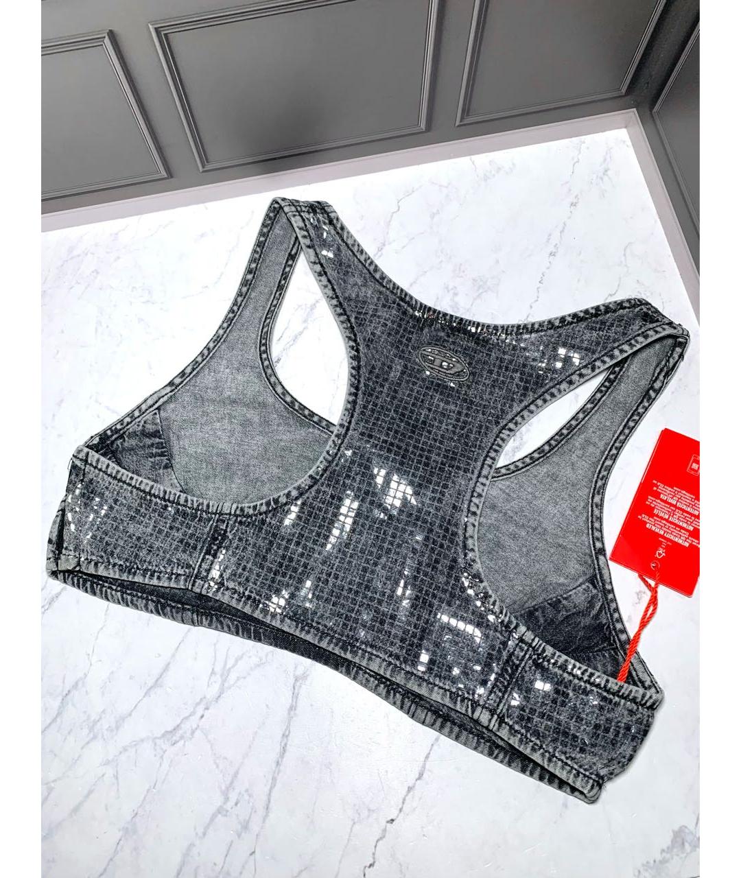 DIESEL Серая хлопковая майка, фото 4