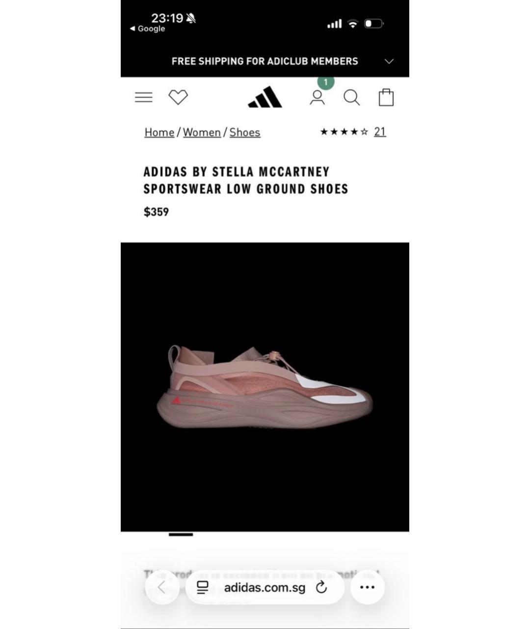 ADIDAS BY STELLA MCCARTNEY Розовые кроссовки, фото 8