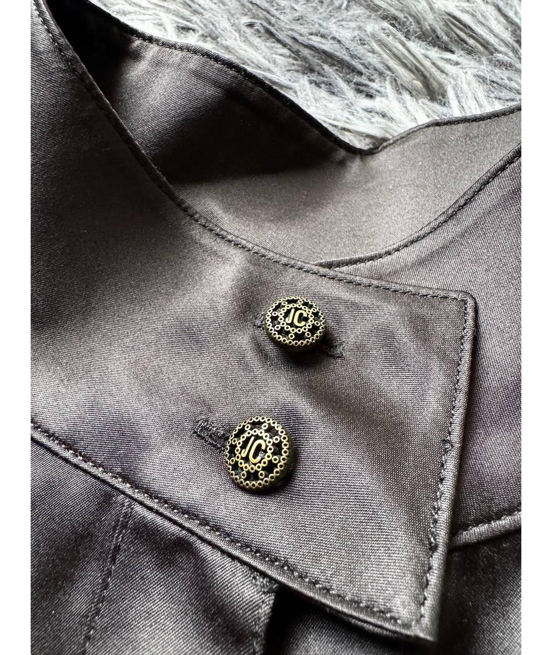 JUST CAVALLI Черная хлопковая классическая рубашка, фото 5