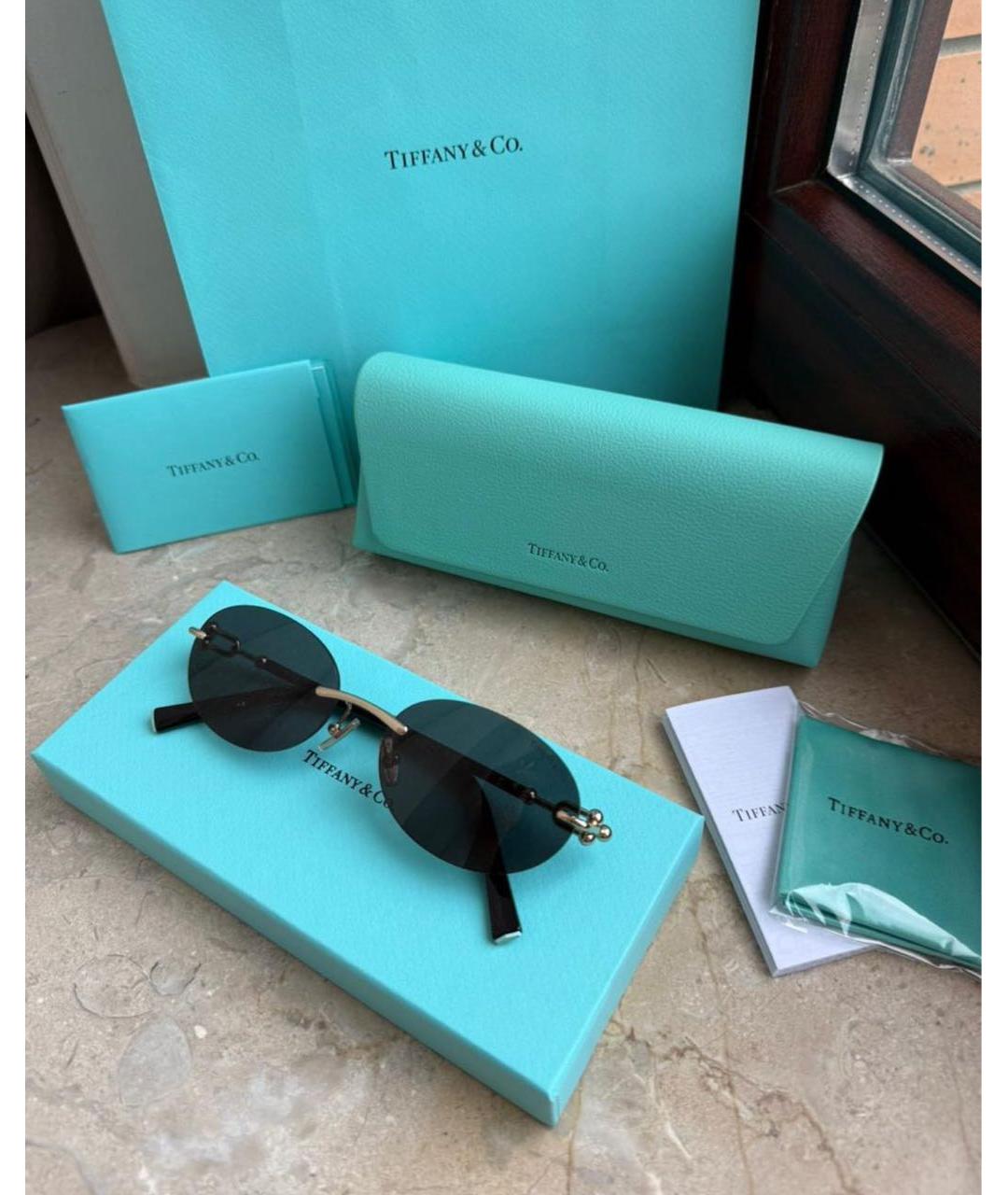 TIFFANY&CO Мульти металлические солнцезащитные очки, фото 7