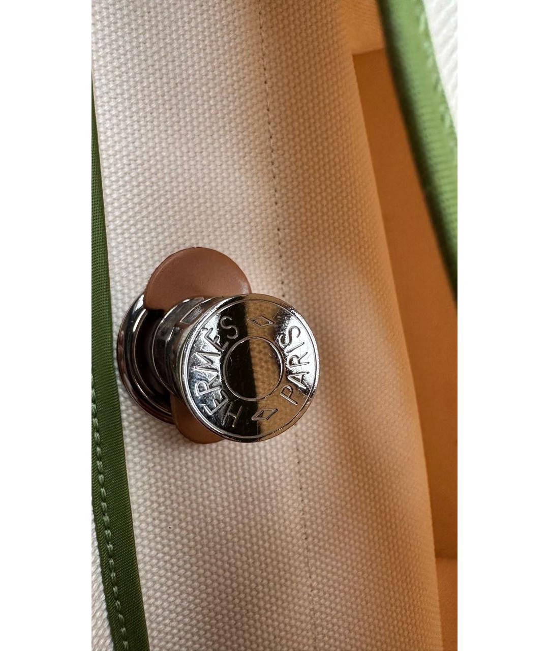 HERMES Мульти льняная сумка тоут, фото 8