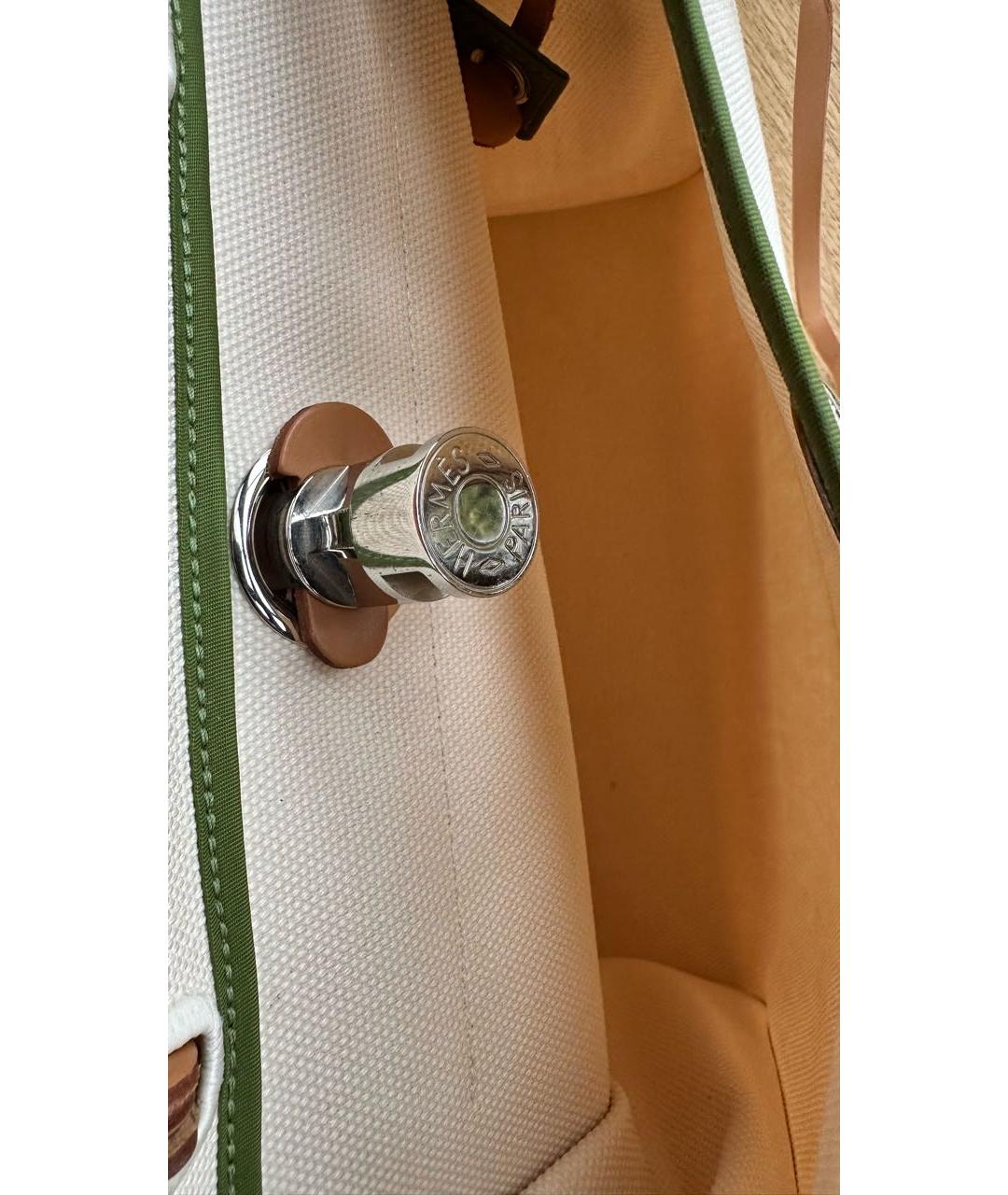 HERMES Мульти льняная сумка тоут, фото 4