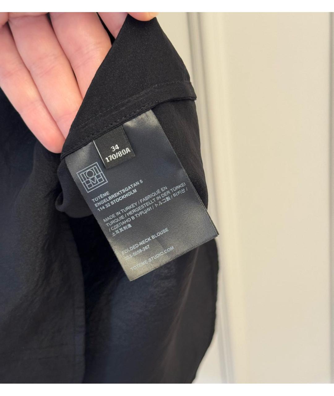 TOTEME Черная блузы, фото 6