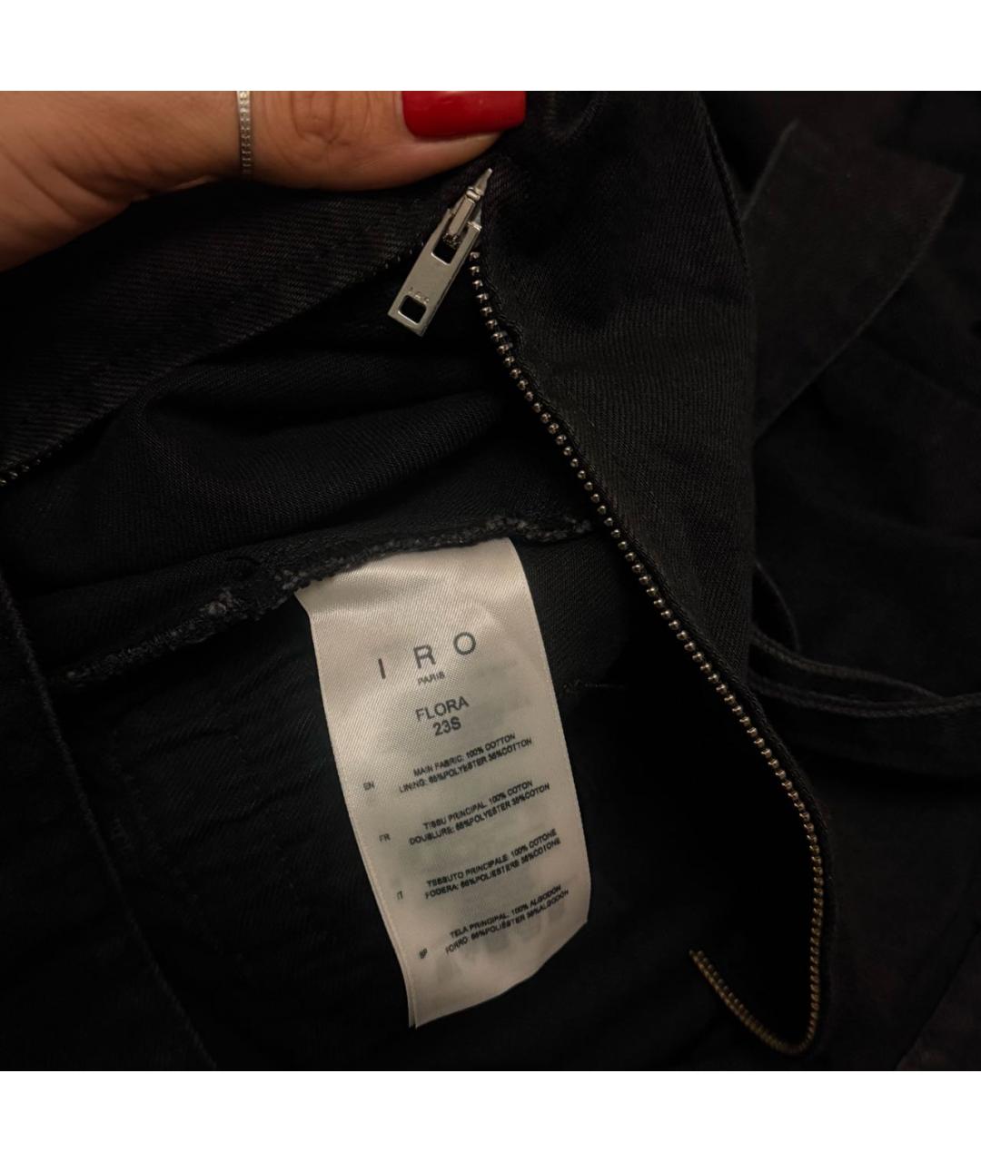 IRO Черный хлопковый комбинезон, фото 8