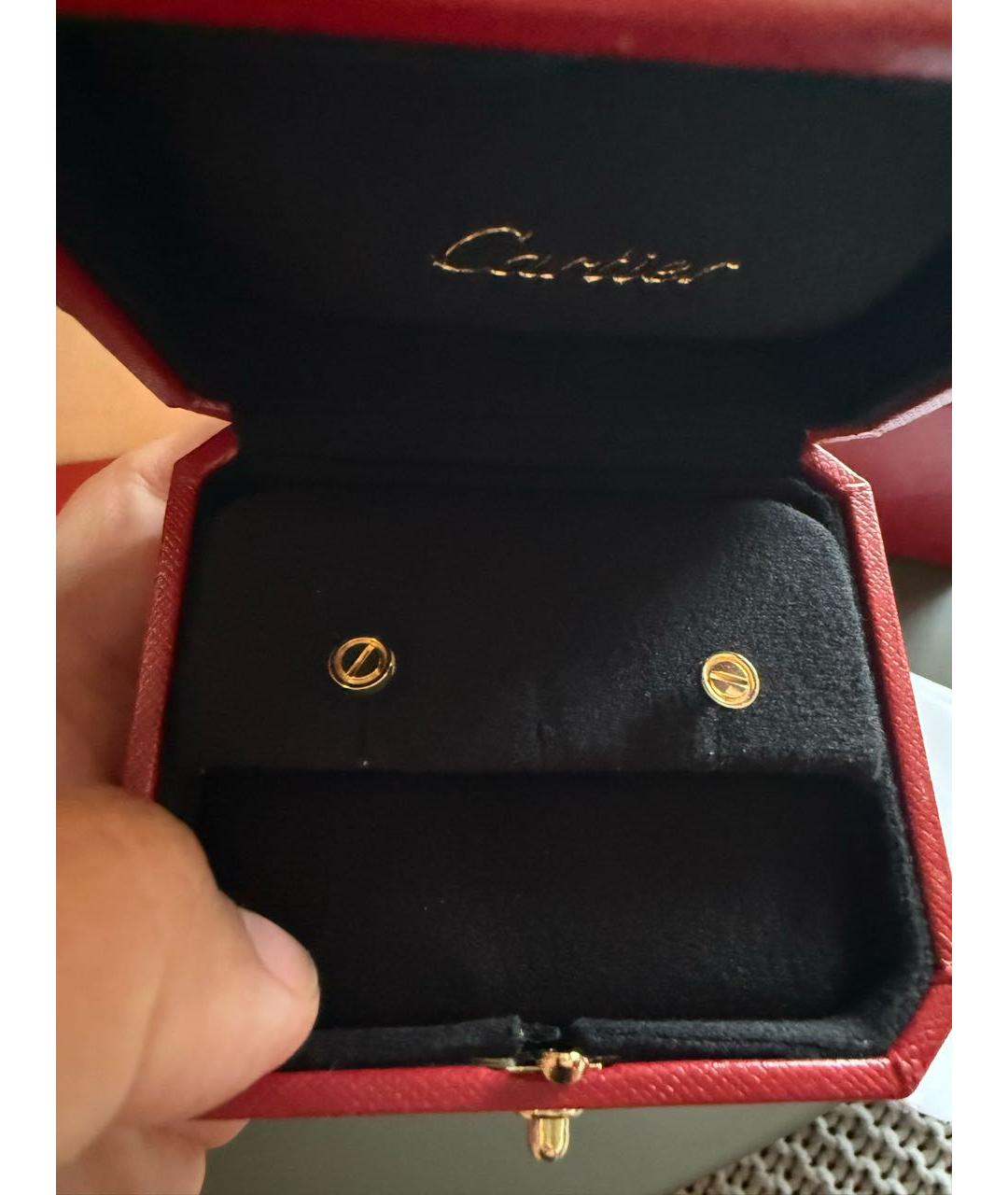 CARTIER Золотые серьги из желтого золота, фото 2