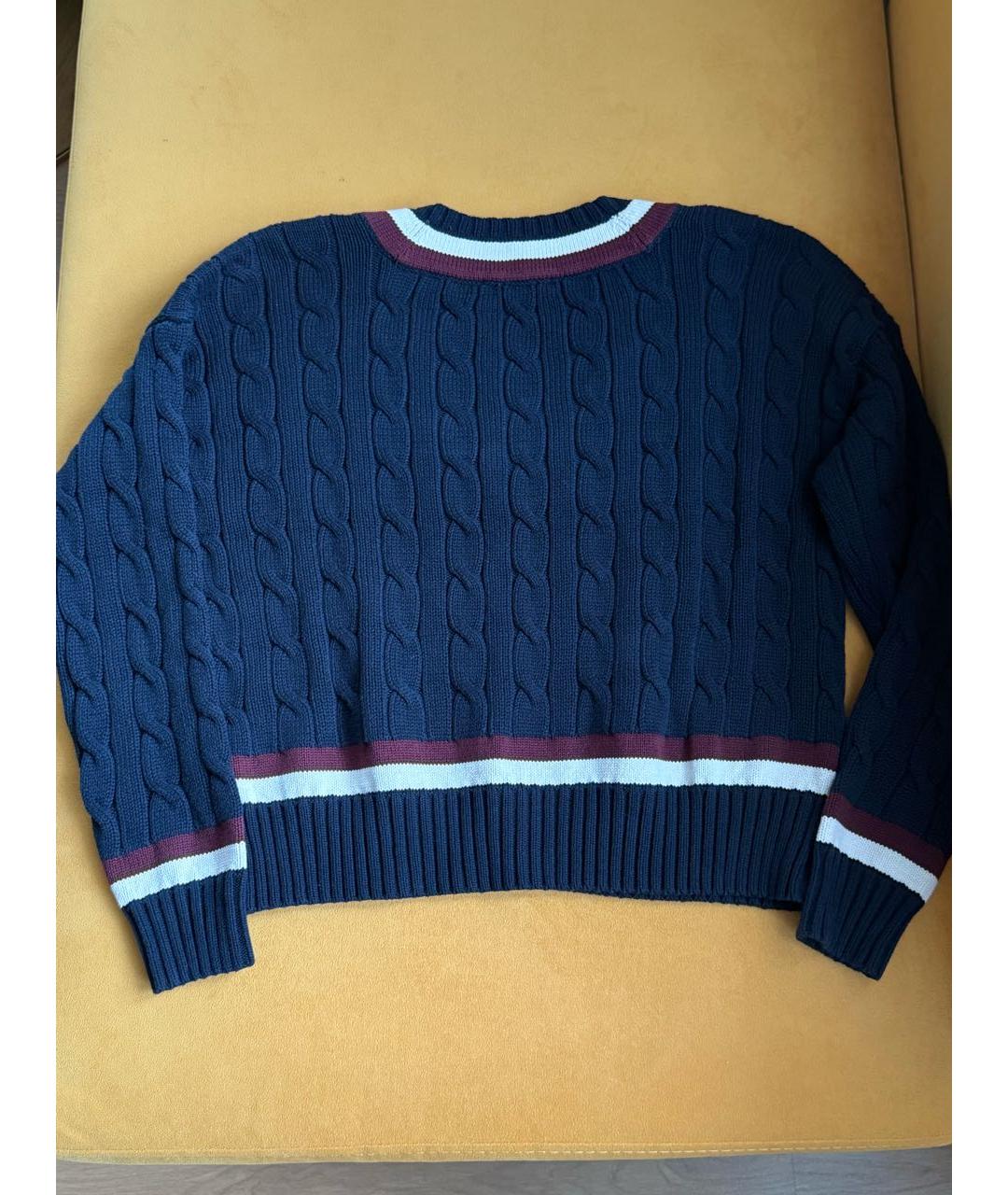 RALPH LAUREN Темно-синий хлопковый джемпер / свитер, фото 2