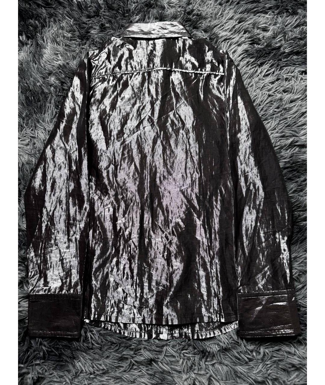 BURBERRY Серебряная хлопковая кэжуал рубашка, фото 2