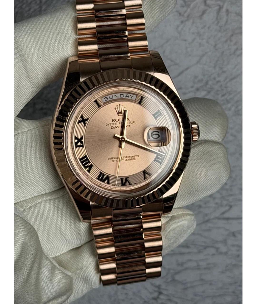 ROLEX Золотые часы из розового золота, фото 2