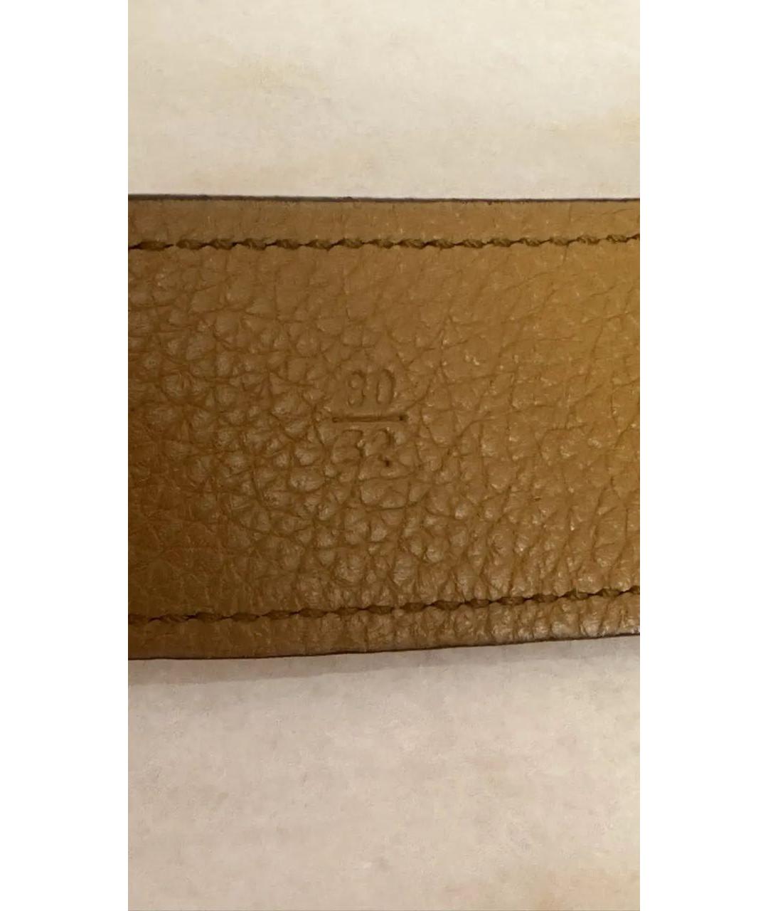 PRADA Коричневый кожаный ремень, фото 5