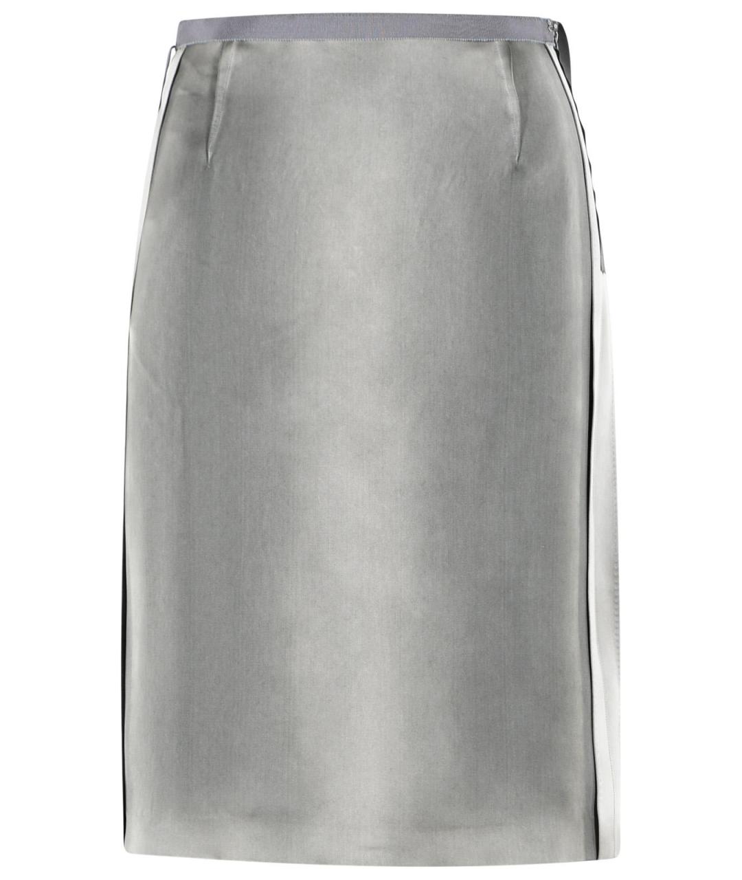 MAISON MARGIELA Серая вискозная юбка миди, фото 1