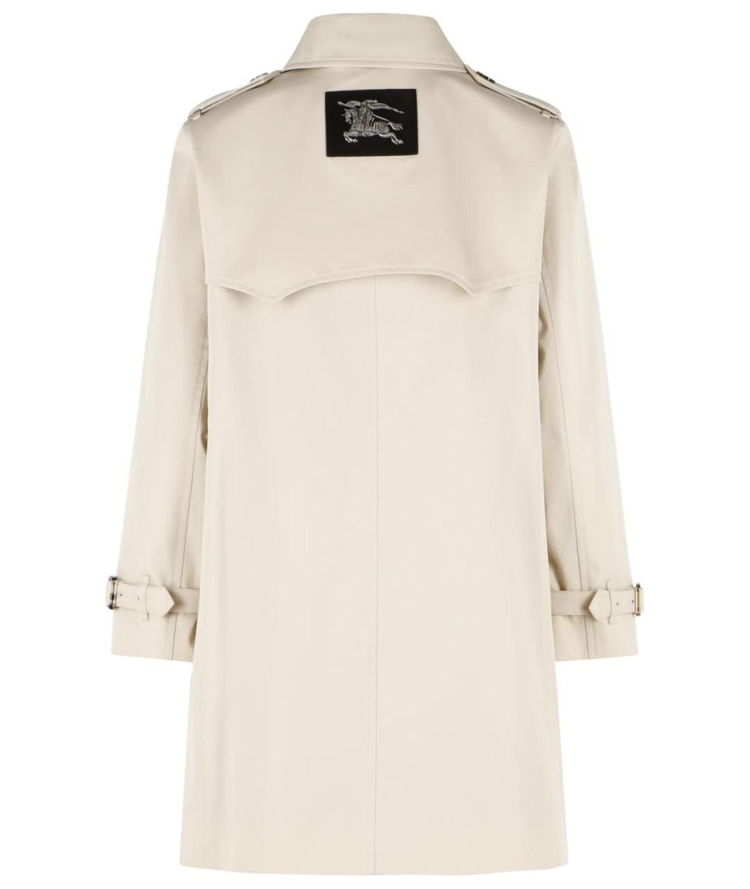 BURBERRY Бежевый хлопковый тренч/плащ, фото 3
