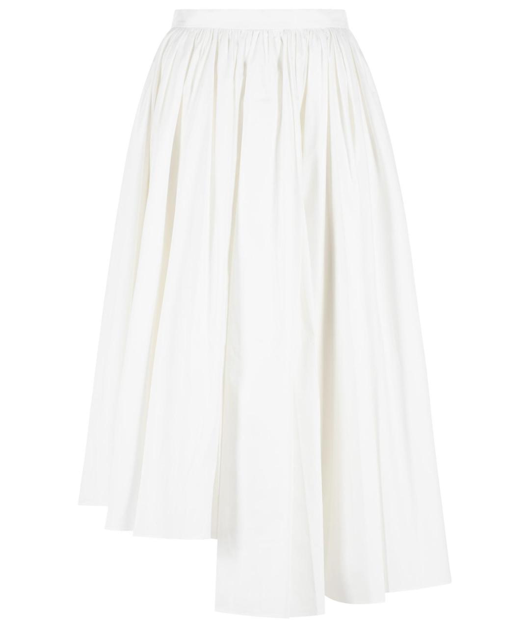 SELF-PORTRAIT Белая хлопковая юбка миди, фото 1