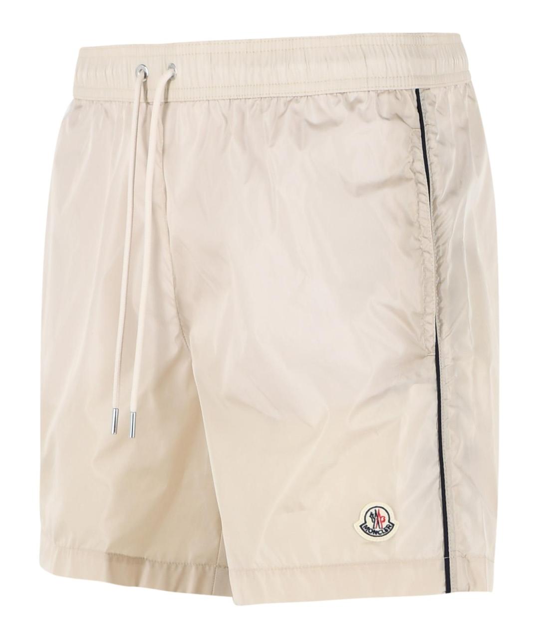 MONCLER Белые полиамидовые плавки, фото 2