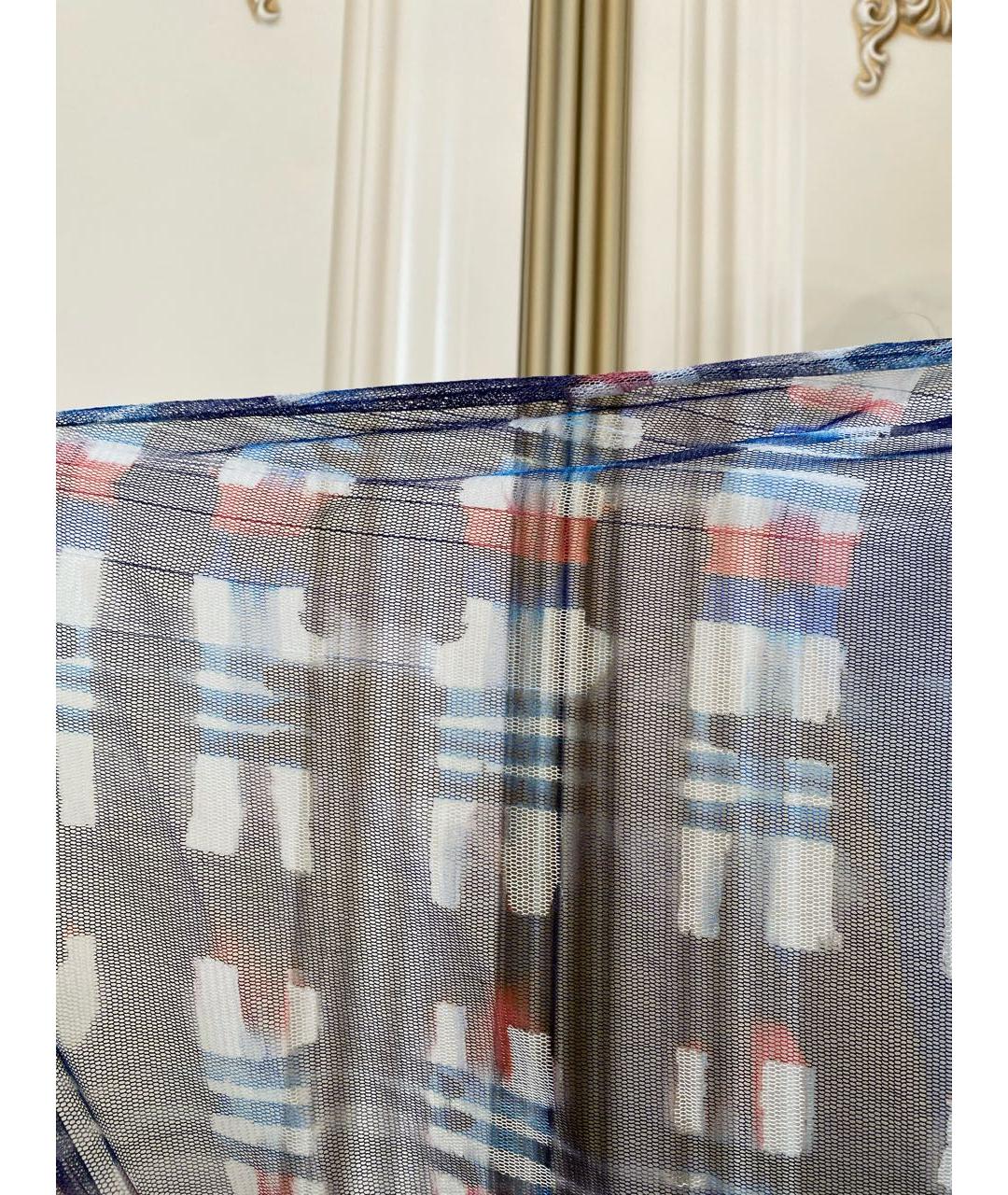 CHANEL Синяя хлопковая юбка миди, фото 6