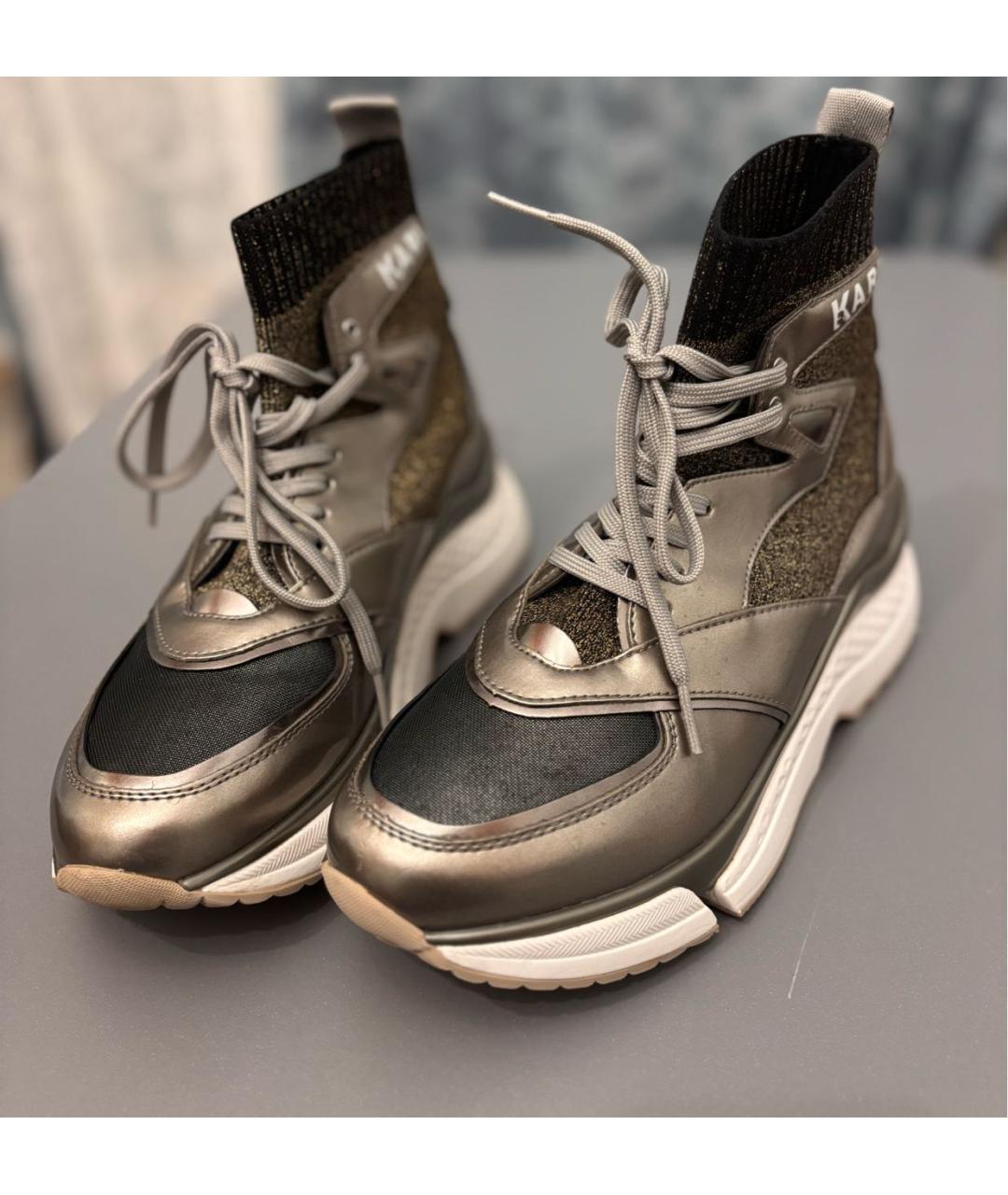 KARL LAGERFELD Серебряные кроссовки, фото 8