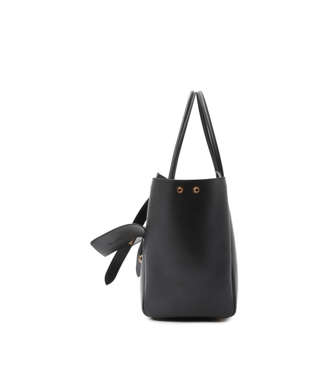 BALENCIAGA Черная кожаная сумка тоут, фото 2