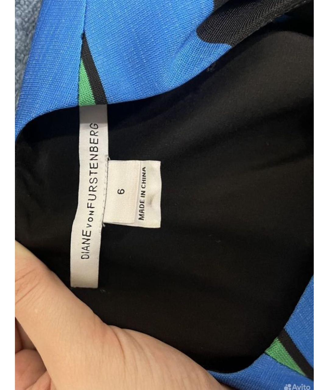 DIANE VON FURSTENBERG Мульти вискозное вечернее платье, фото 5