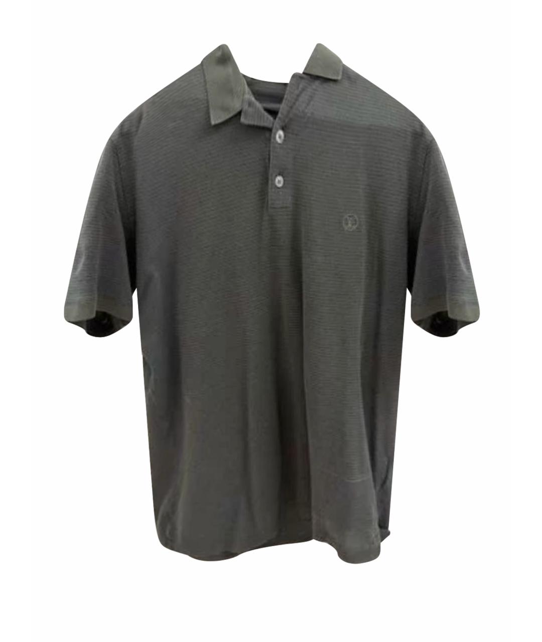 LOUIS VUITTON Зеленые хлопковое поло с коротким рукавом, фото 1