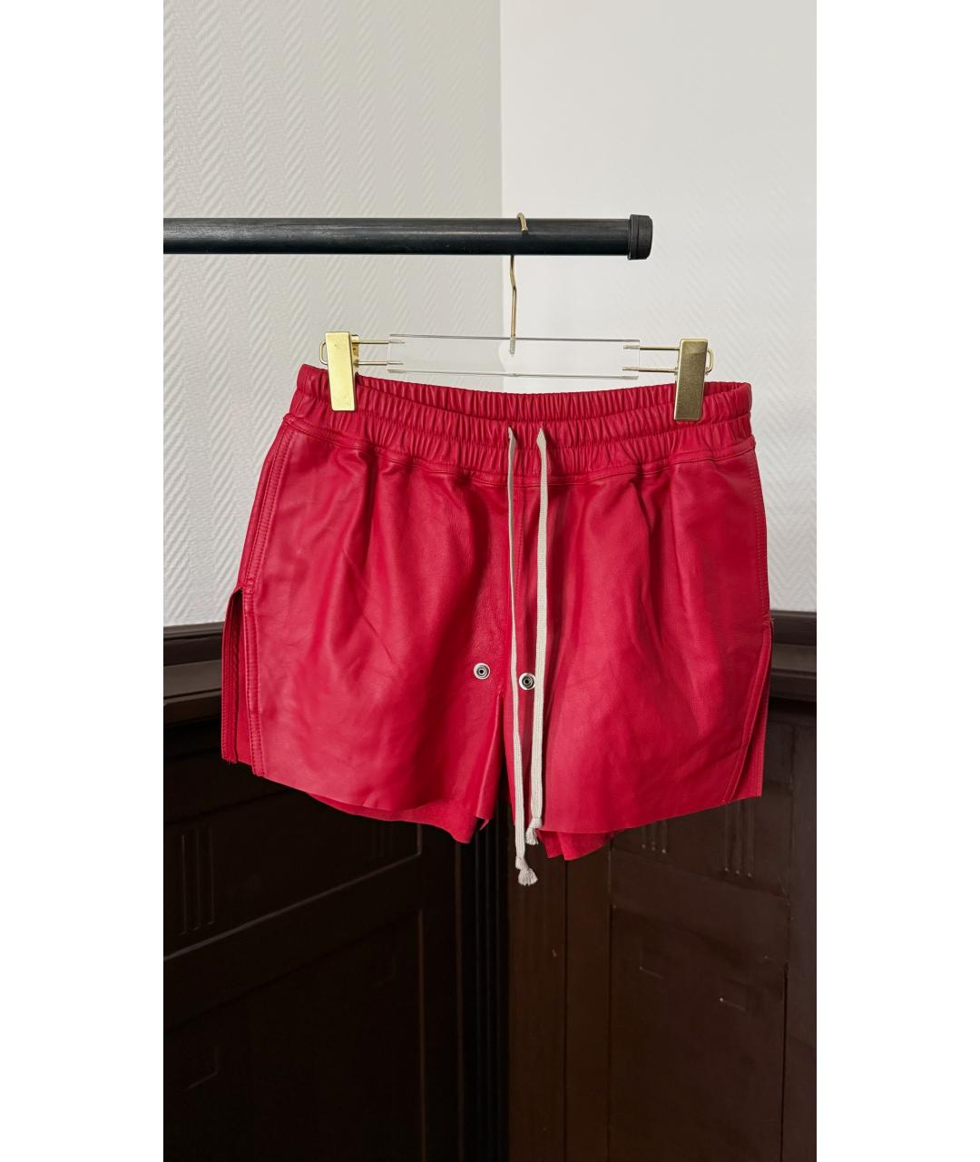 RICK OWENS Красные шорты, фото 6