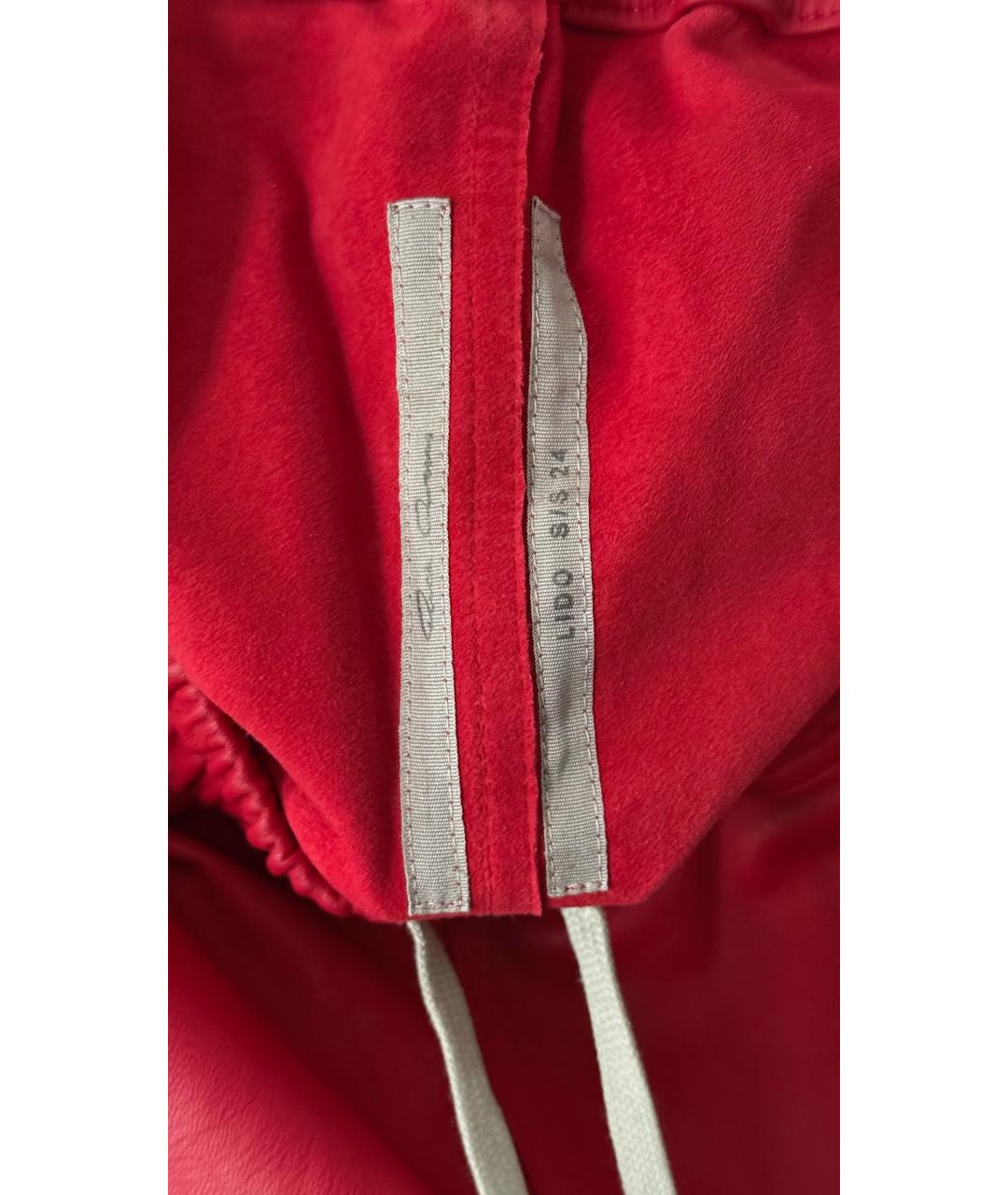 RICK OWENS Красные шорты, фото 4