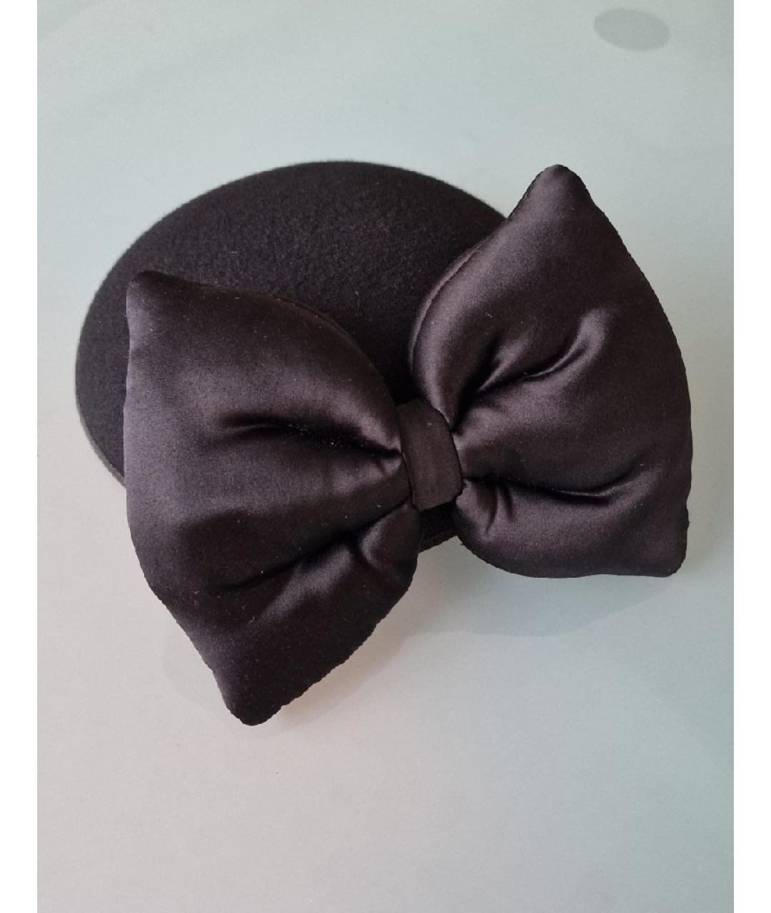 CHRISTIAN DIOR Черная шерстяная шляпа, фото 3