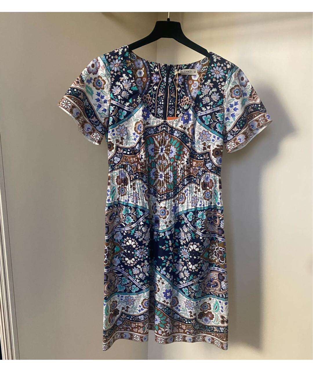 ETRO Мульти хлопковое коктейльное платье, фото 5