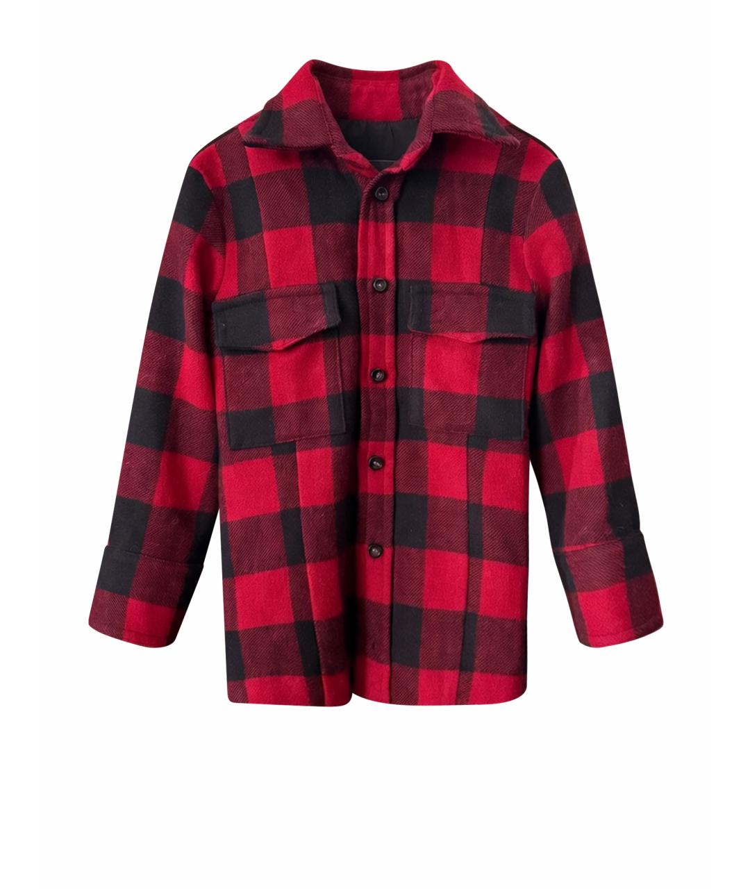 DSQUARED2 Красная хлопковая рубашка, фото 1