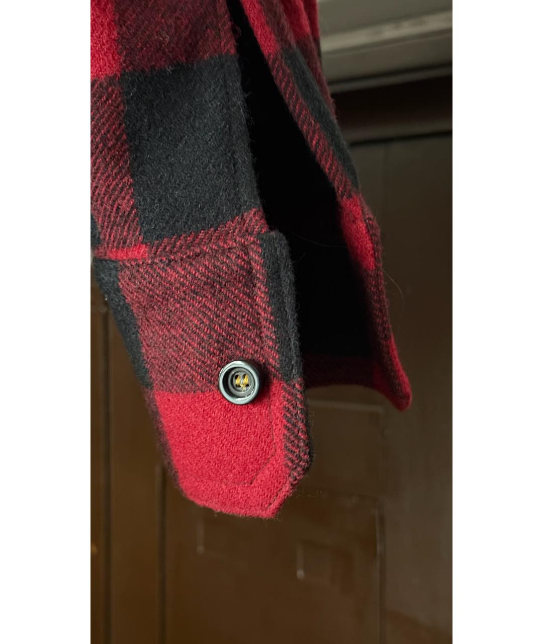 DSQUARED2 Красная хлопковая рубашка, фото 3