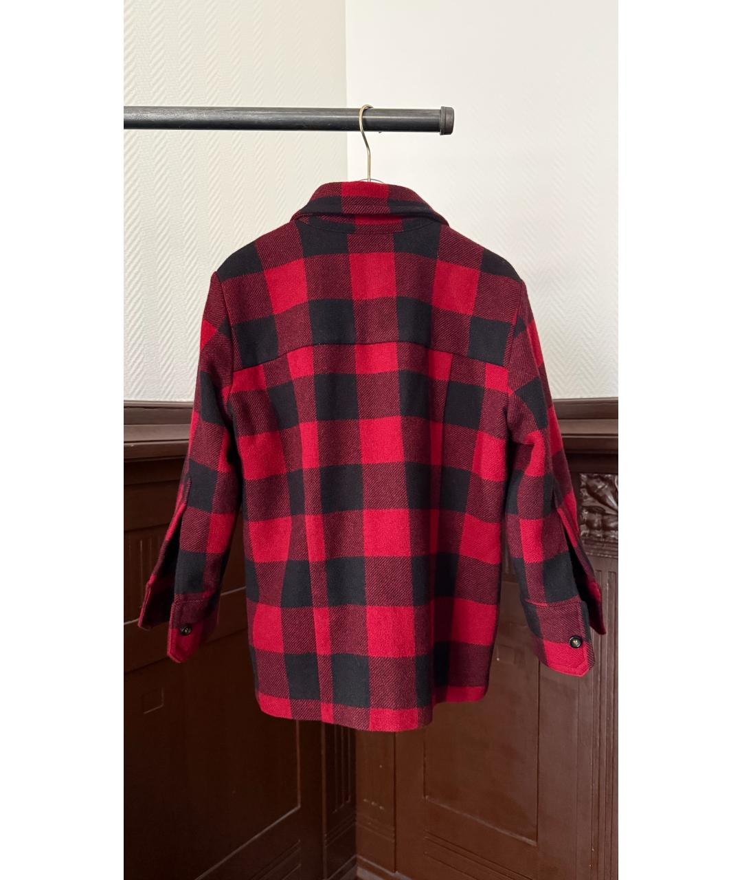 DSQUARED2 Красная хлопковая рубашка, фото 2