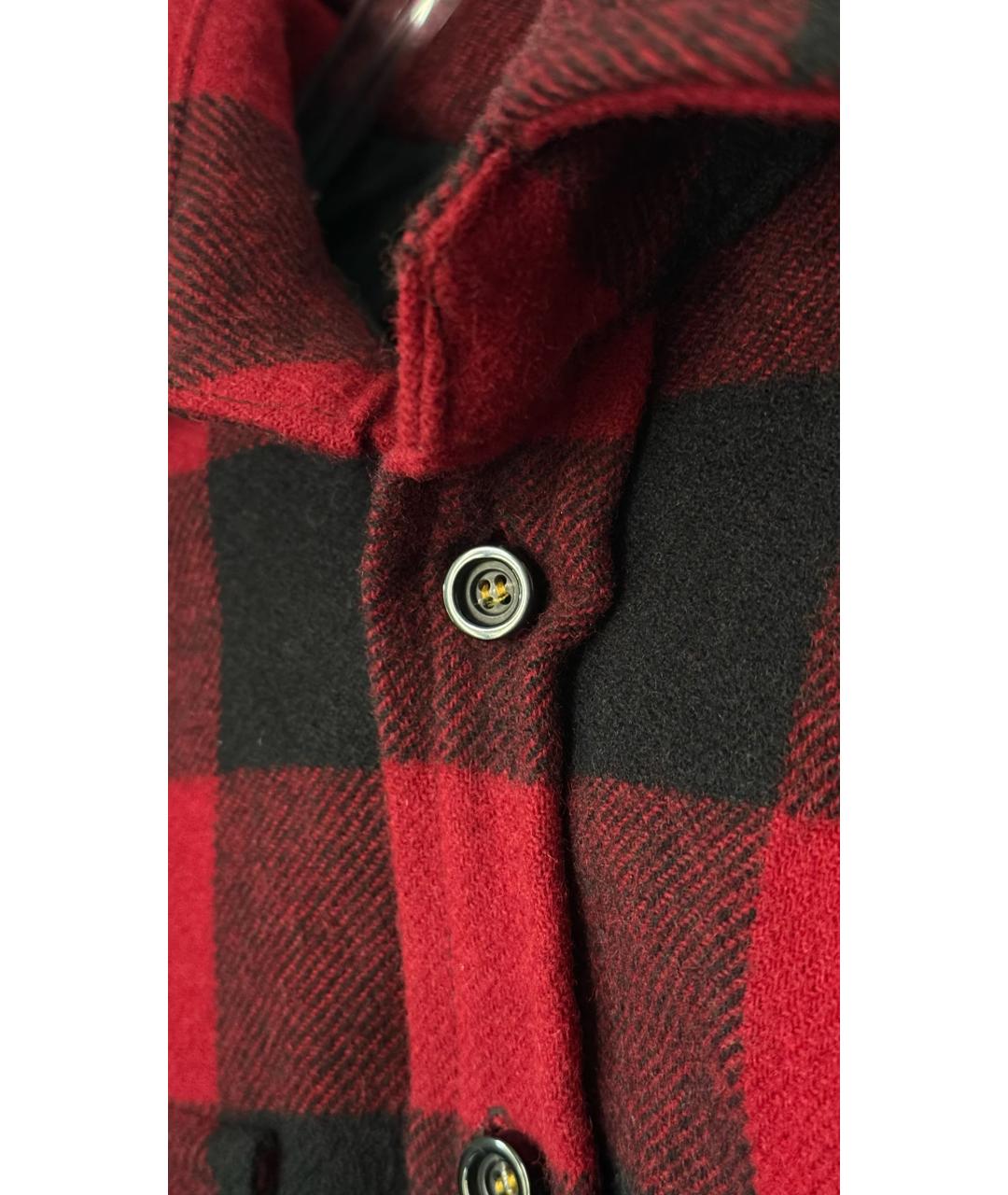 DSQUARED2 Красная хлопковая рубашка, фото 4