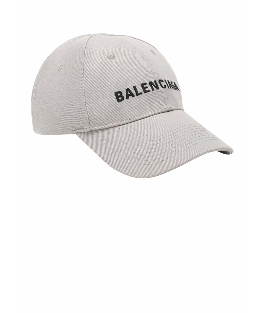 BALENCIAGA Серая хлопковая кепка/бейсболка, фото 1