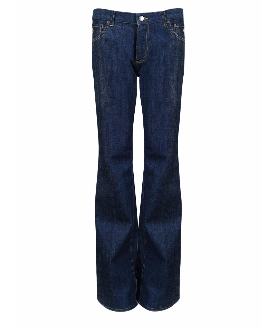 LOUIS VUITTON Темно-синие хлопковые прямые джинсы, фото 1