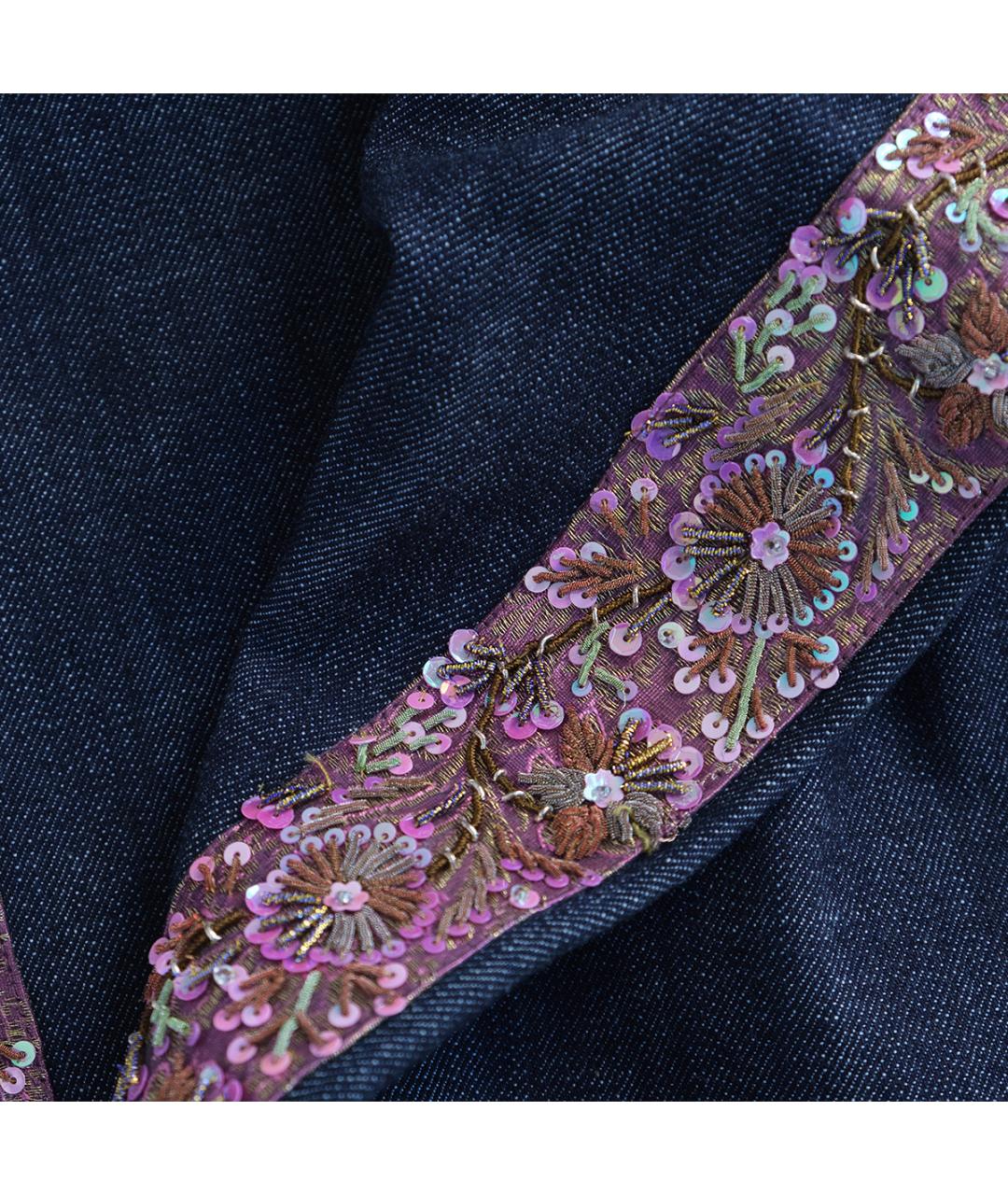 LOUIS VUITTON Темно-синие хлопковые прямые джинсы, фото 6