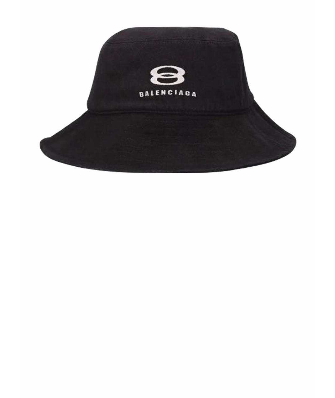 BALENCIAGA Черная хлопковая шляпа, фото 1