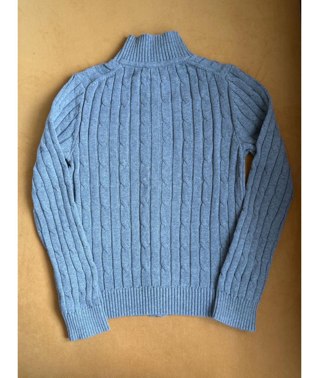 TOMMY HILFIGER Серый хлопковый джемпер / свитер, фото 2