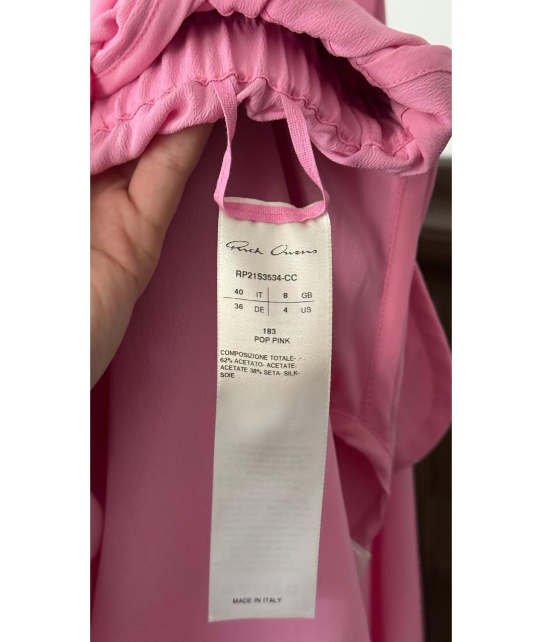 RICK OWENS Розовый комбинезон, фото 6
