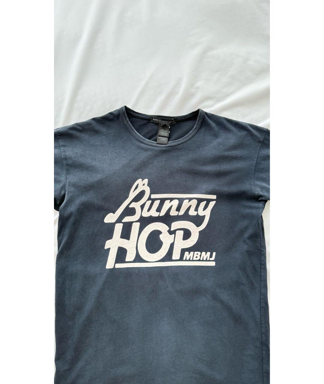 MARC BY MARC JACOBS Серая хлопковая футболка, фото 6