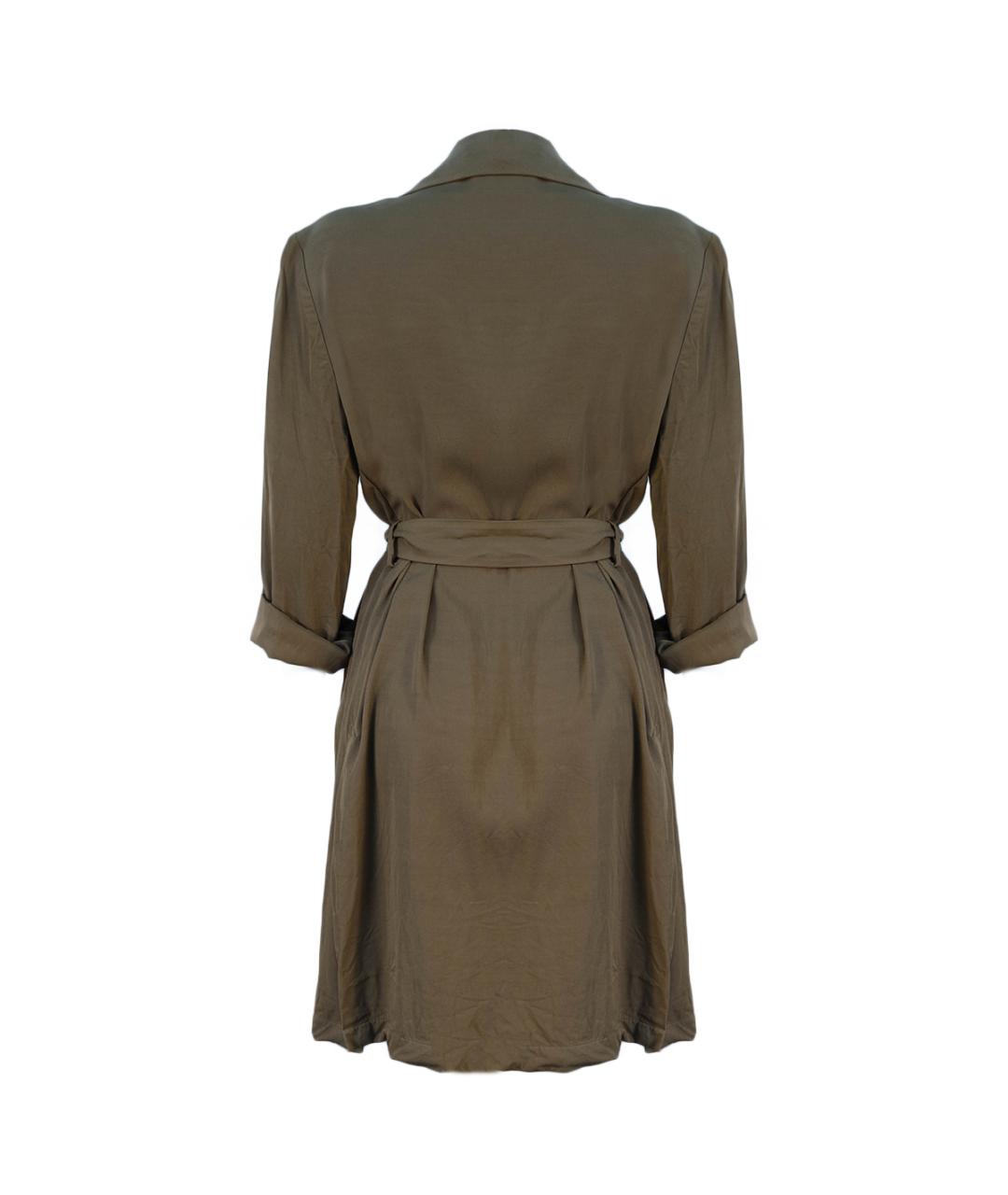 LIU JO Бежевый вискозный тренч/плащ, фото 2