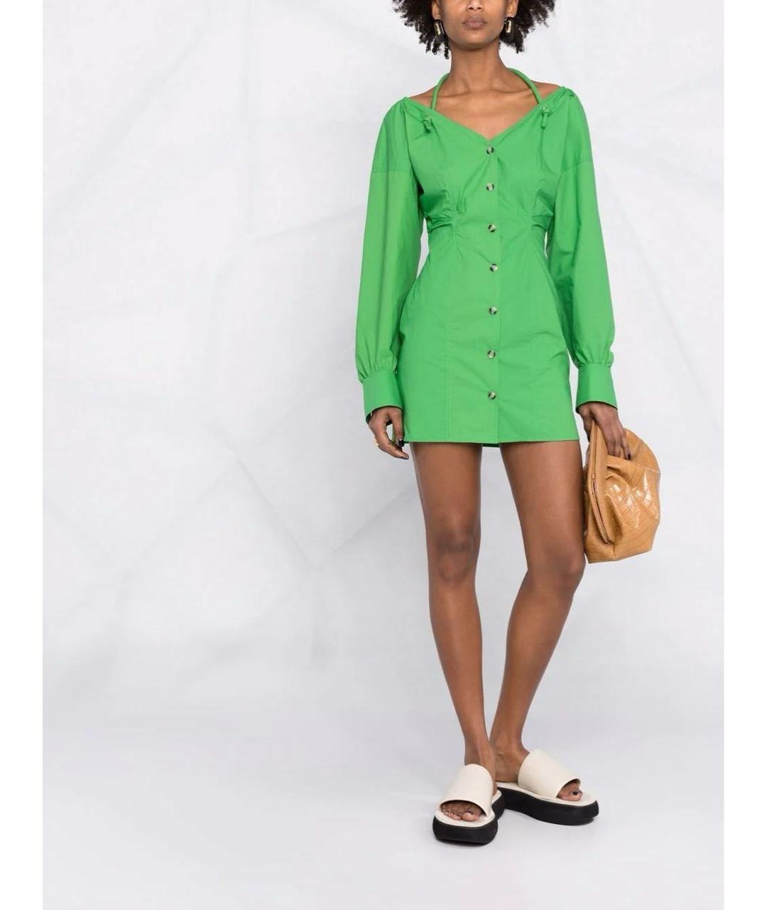 NANUSHKA Зеленые коктейльное платье, фото 3