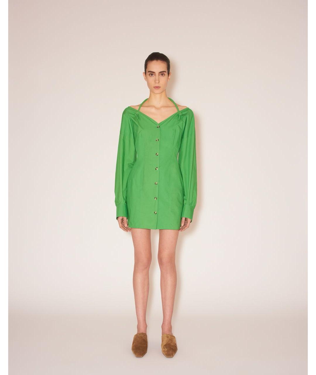 NANUSHKA Зеленые коктейльное платье, фото 2