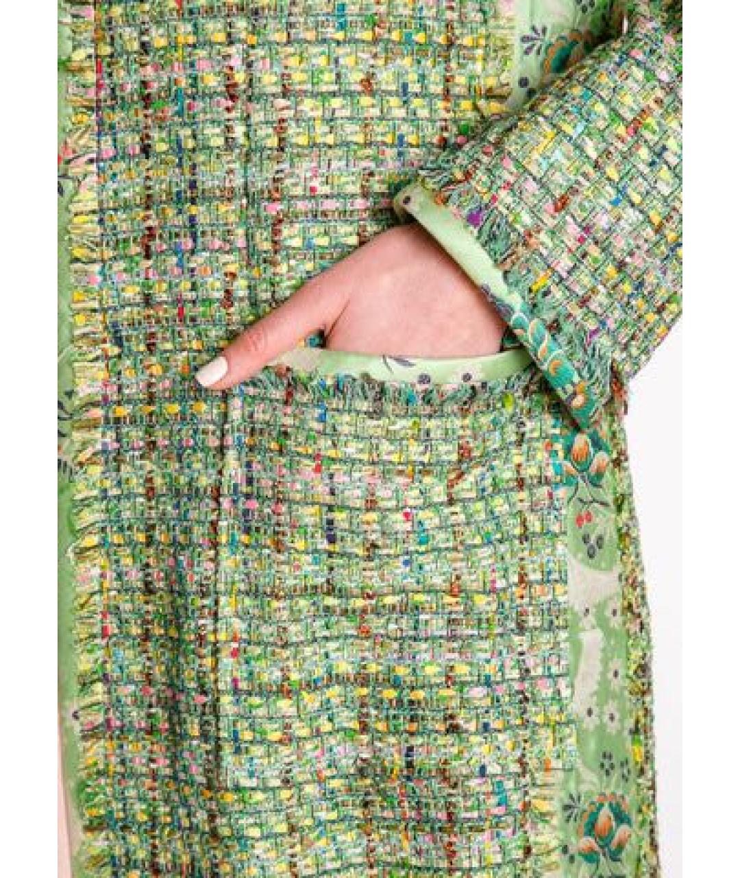 ETRO Зеленые хлопковое пальто, фото 5