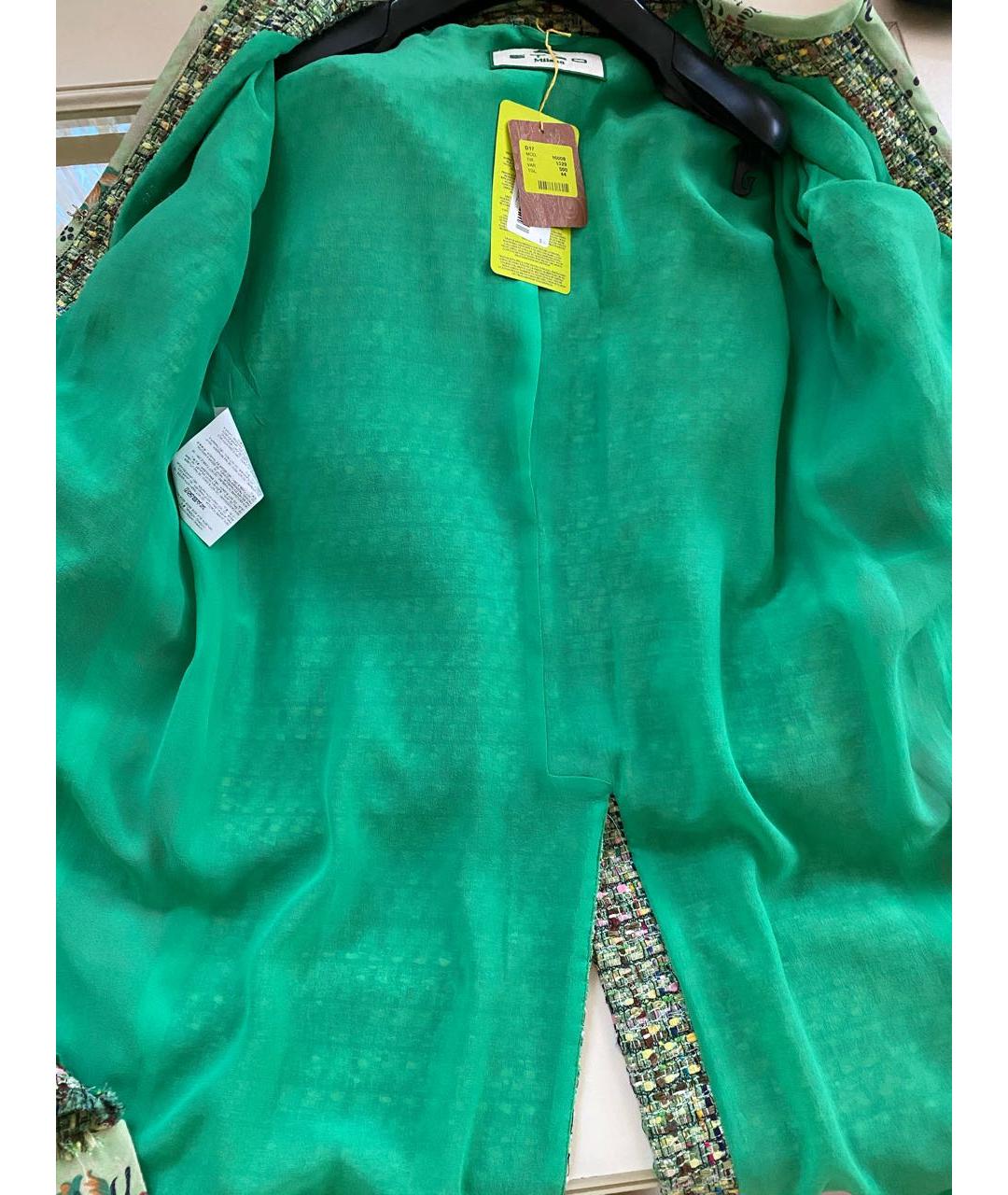 ETRO Зеленые хлопковое пальто, фото 8