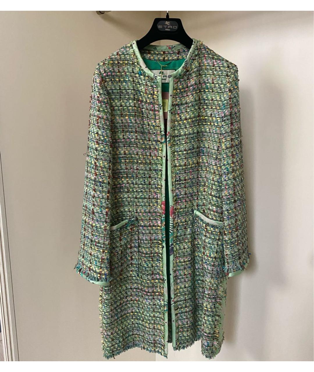 ETRO Зеленые хлопковое пальто, фото 6