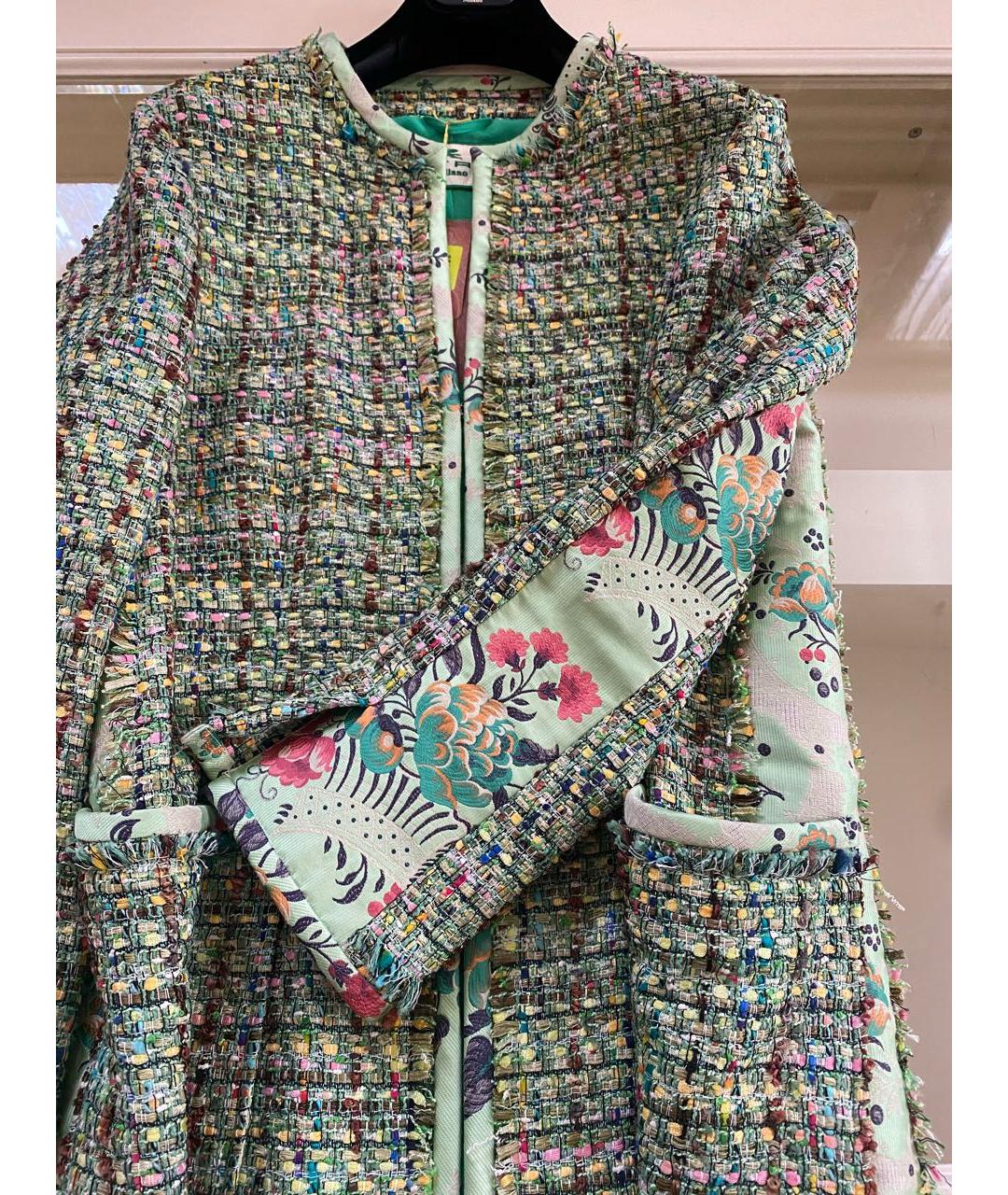 ETRO Зеленые хлопковое пальто, фото 7