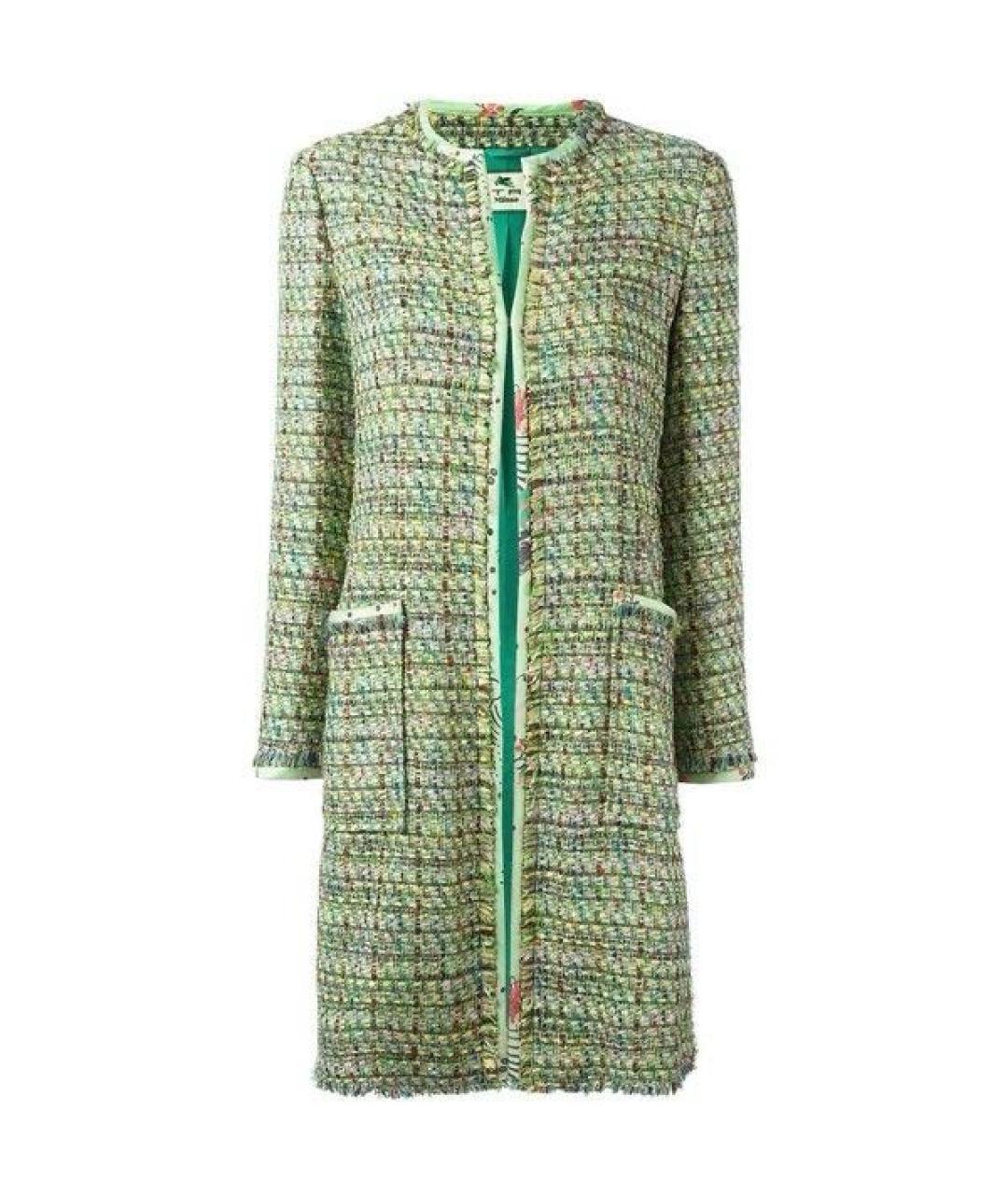 ETRO Зеленые хлопковое пальто, фото 9