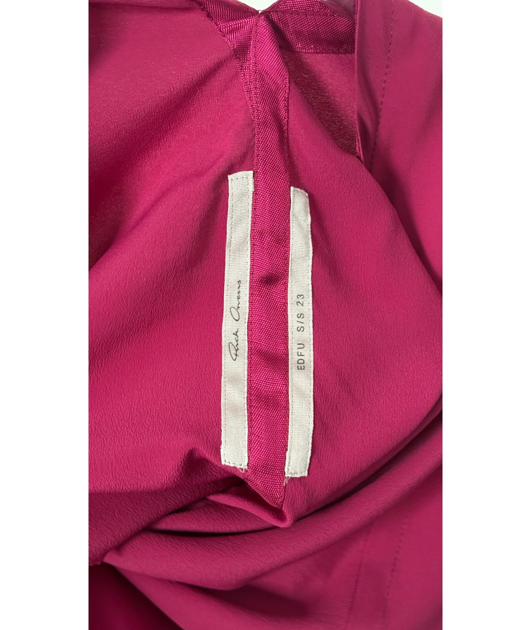 RICK OWENS Розовая футболка, фото 4