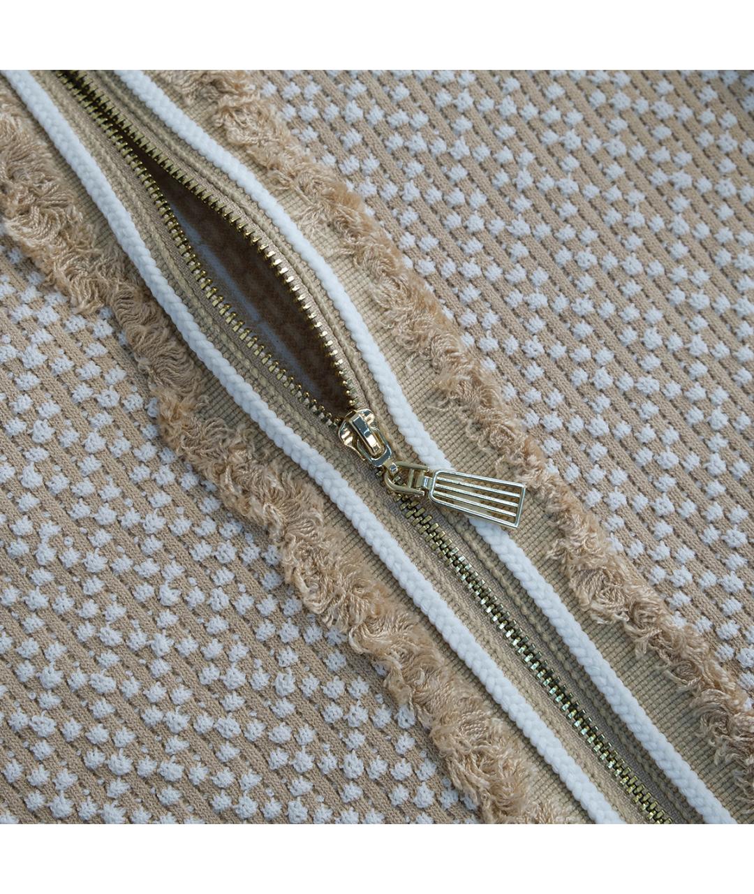 SANDRO Бежевое вискозное повседневное платье, фото 4