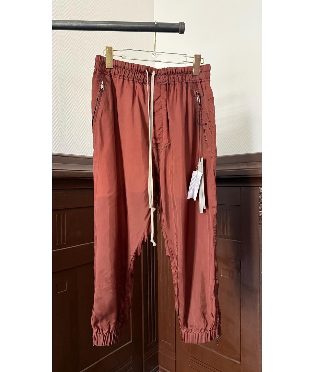 RICK OWENS Коричневые бриджи, фото 8