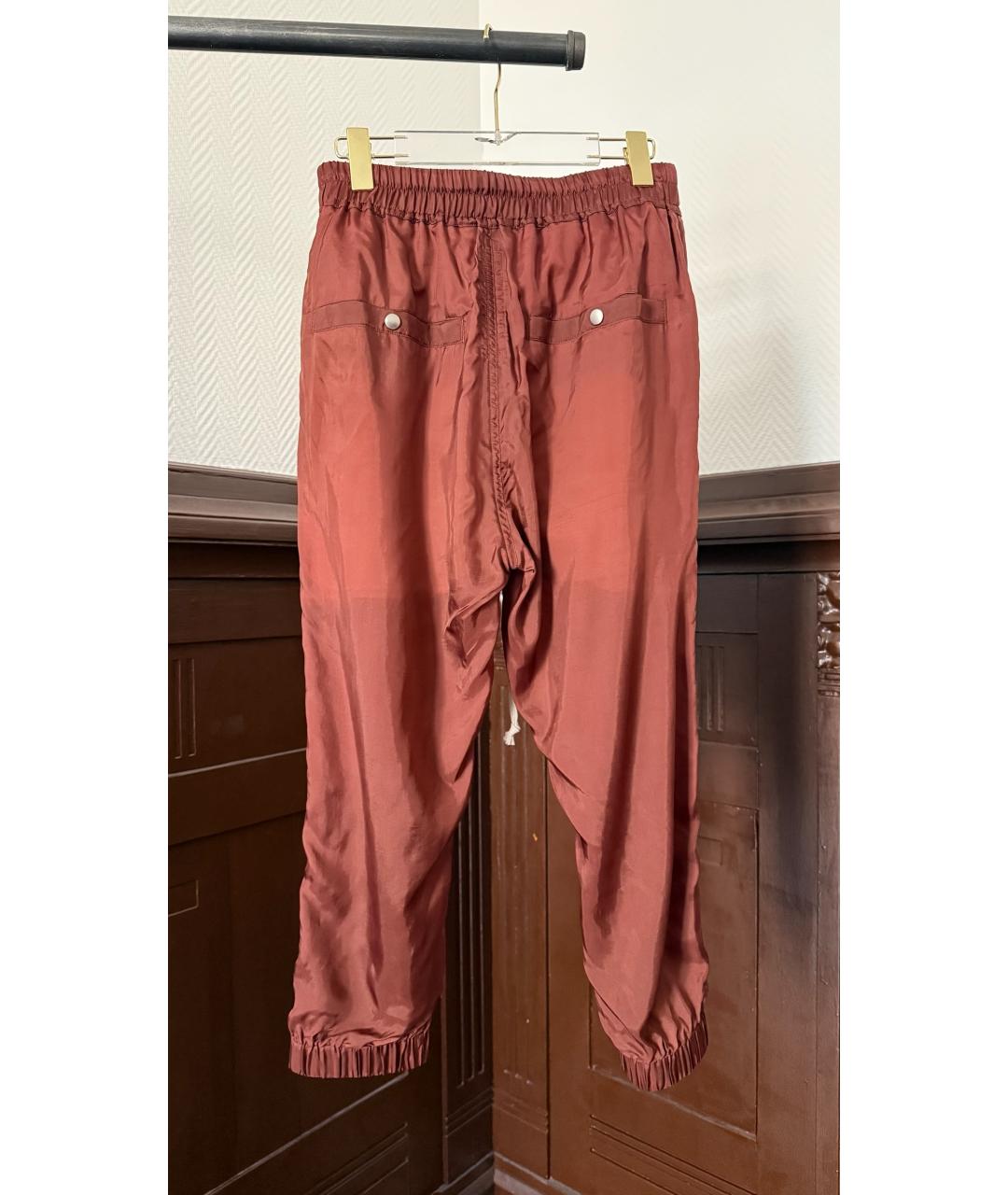 RICK OWENS Коричневые бриджи, фото 2